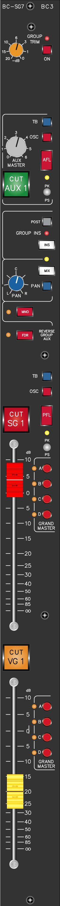 Live Sound Group Module SG7 - Top Plate View