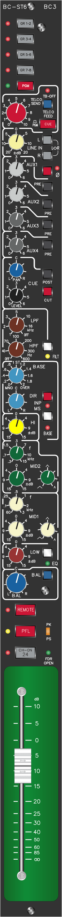 Digital Stereo Telco AT Input Module ST6