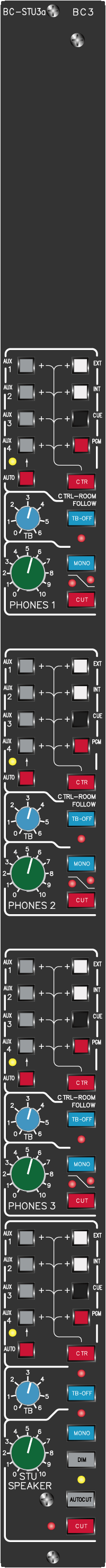 Playback Module STU3 Version a - Top Plate View