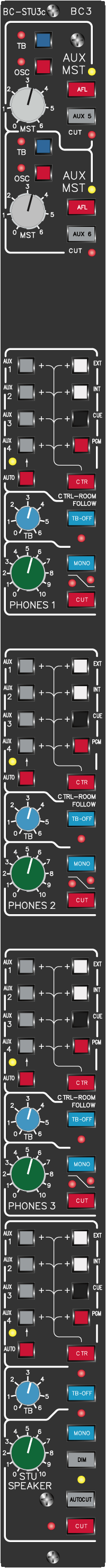 Playback Module STU3 Version c - Top Plate View