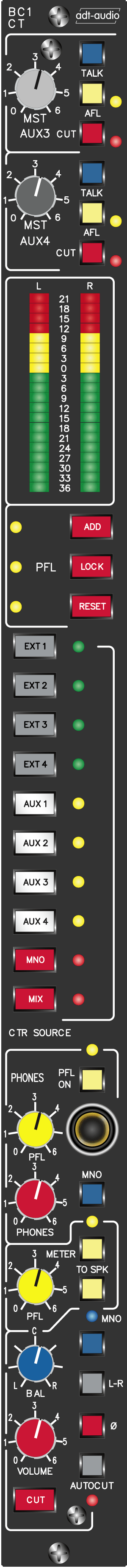 small Format Broadcast Stereo Monitor Control Module