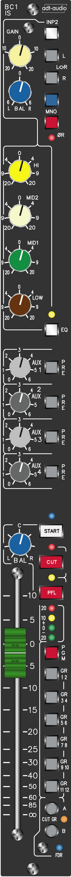 small Format Broadcast Input Module Stereo